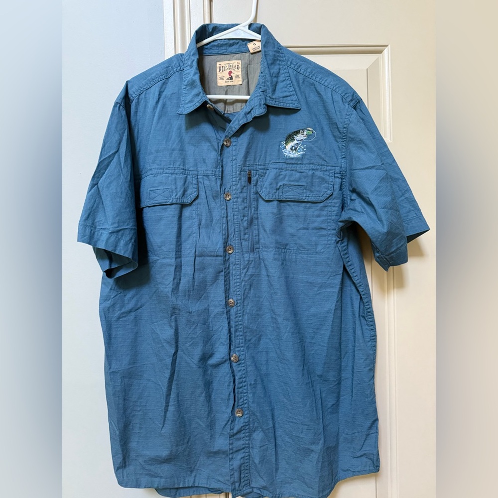 Red Head button down shirt